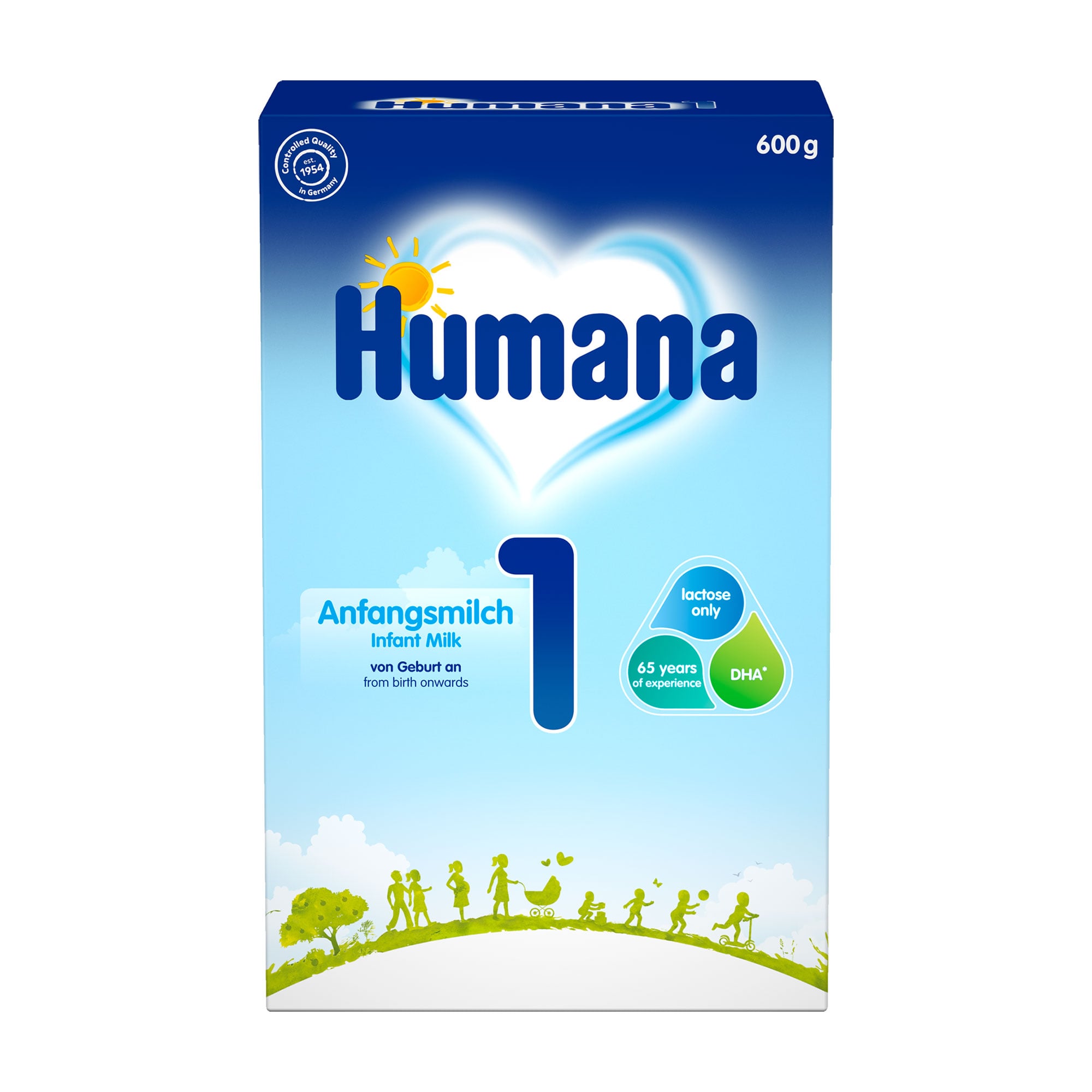 Молочна суха суміш Humana 1 з народження, 600 г